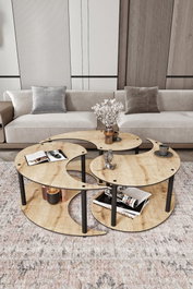 Hanah Home Yin Yang 3 70 - Oak